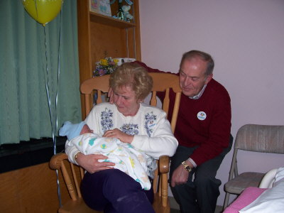 Grammie and Grampie Michaud with Nicolas