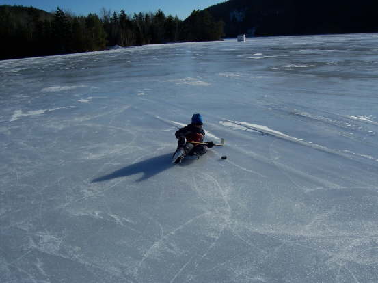 Alex playing hockey 2