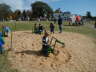 Alex, Max, Luke & Isaac digging in the sawdust