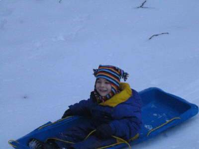 Fun sledding