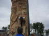 Jake climbes the rock wall