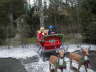 Max and Alex checking out the sleigh