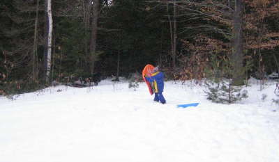 Max and his new sled